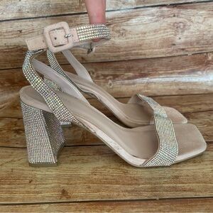 Madden Girl Womens Winnii Patent Ankle Strap Dress Sandals size 7.5